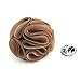 Smart Man Men's Fashion Lapel Flower Handmade Boutonniere Pin for Suit - Coffee