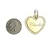 Yippo Accessories Custom Engraved Personalized Gold Plated Heart Swaroski Zirconia Dog Pet ID Jewelry Bling Tag