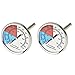 Onlyfire Professional BBQ Thermometer, 2-Pack Charcoal Smoker Temperature Gauge, 2