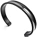 INBLUE Men,Women's Stainless Steel Bracelet Bangle Cuff Black