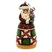 Jim Shore for Enesco Heartwood Creek Santa with Cat Ornament, 4.75