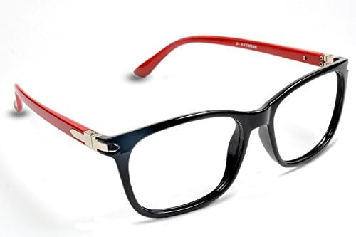 Eyewearlabs.com- Wayfarer Glasses Premium Optical Specs Full Frame Eyeglasses For Men Women Unisex|52|Clear|Rx-able |EL191-C4