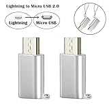 iPhone to Android Adapter, HkittyXiong Apple Lightning to Micro USB Cable Adaptor Charge Sync Connector for Smartphone, Tablet, GPS, Power Bank Through Apple Lighting Cable