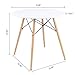 Furmax Kitchen Dining Table Modern Style Round Leisure Coffee Table,Office Coference Desk with Wood Legs for Kitchen Living Room(White)