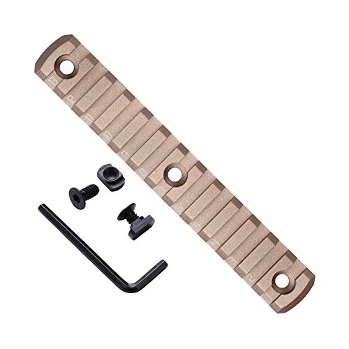 TuFok Low Profile Mlok 13-Slot Rail Section (Aluminum TAN)