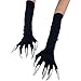 BESTOYARD Halloween Costume Gloves Long Fingernails Black Party Gloves 1 Pair