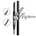 HeyBeauty Eyebrow Pencil with Brow Brush, Waterproof Automatic Makeup Cosmetic Tool, Grey-1#