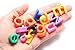 Lowercase Alphabet Lacing Beads Busy Bag - Perfect Fine Motor Learning Activity for Toddlers and Preschoolers. Sort by Shape and Color, Large Beads