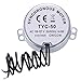 5/6 RPM Electric Synchronous Synchron turntable Motor with 7mm Flexible Coupling Connector - AC 100~127V 50/60Hz for Cup Turner, Tumbler Turner Cup Rotator, Cuptisserie & Microwave Oven. 