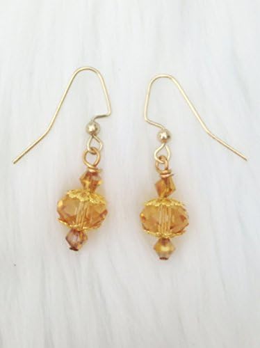 Dainty Gold Earrings -Handmade in USA, Gold Jewelry for Women, Bridal Jewellery
