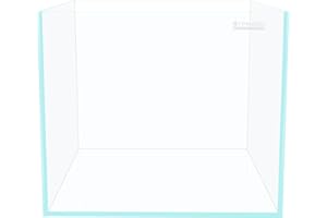 LYPHARD AQUARIUMS Cube Rimless Aquarium 11 Gallon, Ultra Clear Low Iron Square Fish Tank, L13.8×W13.8×H13.8 Glass Thickness 5mm with EVA Foam Leveling Mat