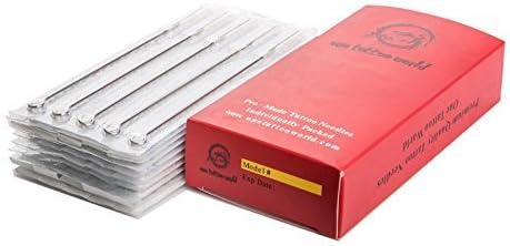 1TattooWorld 50 Pcs 3 Round Liner Sterilized Tattoo Needles, OTW-50-3RL3 by 1TattooWorld
