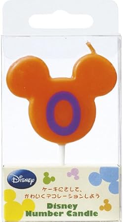 Amazon Co Jp ディズニーナンバーキャンドル 0番 オレンジ ドラッグストア