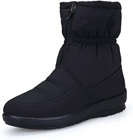 Womens Snow Boots Warm Faux Fur Lined Flat Outdoor Lightweight Winter Boots