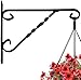 Hanging Plants Bracket 12'' Wall Planter Hook Flower Pot Bird Feeder Wind Chime Lanterns Hanger Patio Lawn Garden for Shelf Shelves Fence Screw Mount against Door Arm Hardware primary