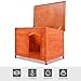 Tangkula Dog House Pets Products Pet Extreme Log Cabin Weather Resistant Home Outdoor (M)
