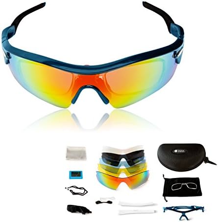 Sports Sunglasses by 3STN -Outdoor Cycling,Running,Ski Sunglasses for Men, Women