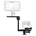 AxcessAbles L-Bracket with Shoe Mount and Extension Rail for GoPro Hero