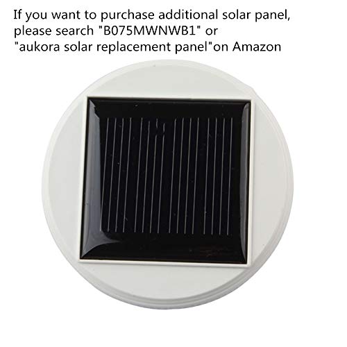 Color Changing Solar Powered Glass Ball Garden Lights, Aukora Solar Table Lights Waterproof Solar Led Night Light for Patio Garden Halloween Christmas Outdoor Decoration, Ideal Gift(Star Pattern) - Thumbnail 4