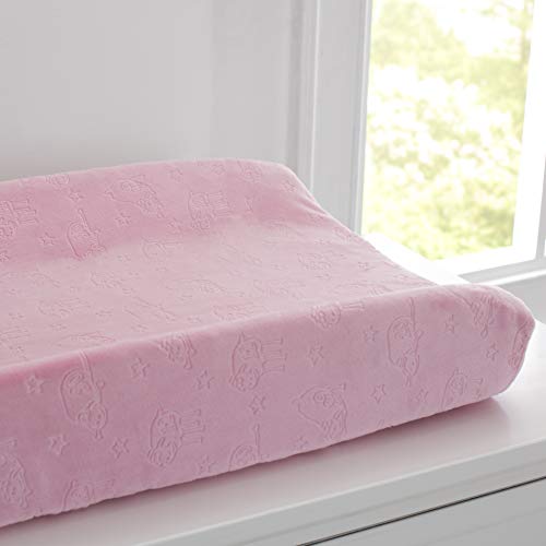 Serta Perfect Sleeper Contoured Changing Pad with Plush Cover, Pink Pricepulse