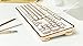 AZIO Vintage Inspired Mechanical Keyboard MK-RETRO-02 (White / Gold)