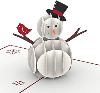 Papercrush Carte Pop Up De Noel Bonhomme De Neige Carte De Noel Amusante En 3d