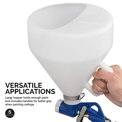 Hiltex 31229 Pneumatic Air Texture Spray Gun, 1.2 Gallon Hopper (Renewed)