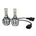 GPPOWER 2PCS HB3 9005 H10 COB 4 Side led Headlights bulbs Replacement Lights Halogen & HID All-In-One 8-32V 6000K White 80w 9600LM Warranty 1year