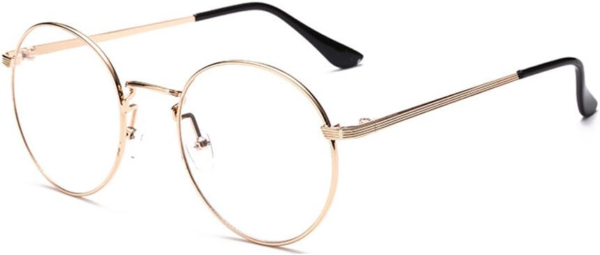 Vintage Classic Round Glasses Metal Frame Eyewear Clear Lens Glasses For Women/Men