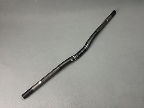 Diameter 25.4mm 3K Full Carbon Fiber Riser Handlebars MTB Bike Handlebars 580-700mm (25.4620mm)