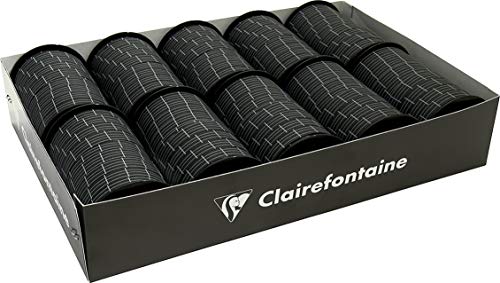 Clairefontaine 612704C - Packung mit 10 Spulen Geschenkbänder 10mx10mm, zum Beschriften und Personalisieren, für den professionellen Bedarf für Verpackungen von Geschenken und DIY-Projekte, 1 Pack