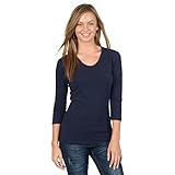Fashion Corner Women's Layering Three Quarter Sleeve Tee