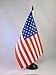 United States Table Flag 5'' x 8'' - USA - US - American Desk Flag 21 x 14 cm - Black plastic stick and base - AZ FLAG