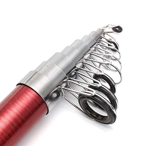 XHCP Angelruten-Kombination, Angelruten-Set Reise-Angellampe Tragbares Teleskop 2000LM 96-teiliges Angelruten-Licht… – Bild 3