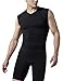 TM-V35-BB_Large j-ALX Tesla Men's Thermal Coldgear Compression Baselayer V Neck Sleeveless V35