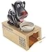 PowerTRC My Dog Piggy Bank Cute Robotic Dog | Coin Munching Money Box | Black