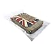 Naoki British Style Linen Mobile Cellphone Pouch Mini Messenger Shoulder Bag Coin Purse Wallet Handbag with Two Pockets for iPhone 7 7plus Galaxy note6 S7 Credit Card Keys Money etc(2 UK Flag)
