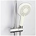 SODIAL- Replacement 25mm ABS Chrome Shower Rail Head Slider Holder Adjustable Bracket