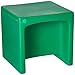 Children's Factory 3-in-1 Cube Chair for Kids, Flexible Seating Classroom Furniture, 1-Pack, Green