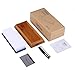 Premium Knife Sharpening Stone, 1000/6000 Grits Double-Sided Whetstone with Non-Slip Bamboo + Rubber Base, Angle Guide White Corundum Waterstone - HSS1A