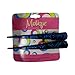 Set of 2 Blue Concord Pinch Clip with Printed Metallic Pattern