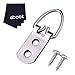 eBoot 50 Pieces Hanging D Ring Picture Frame Hangers Double Hole with Screws