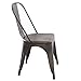 Poly and Bark Trattoria Kitchen and Dining Metal Side Chair in Bronze (Set of 2)