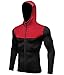 Jessie Kidden Men's Quick-Dry Gym Workout Hoodie Jacket Sports Running Sweatshirt #9003
