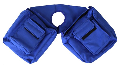 Horse Saddle Horn Bag with Cell Phone Pockets 600D Denier Royal Blue
