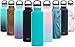 Simple Modern Insulated Water Bottle with Handle Lid Small Reusable Ascent Narrow Mouth Stainless Steel Thermos Flask, 12oz Handle Lid, Caribbean