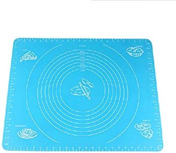 Daiweis Extra Large Silicone Baking Mat for Pastry Rolling with Measurements Pastry Rolling Mat, Reusable Non-Stick Silicone Baking Mat(Present Scraper)