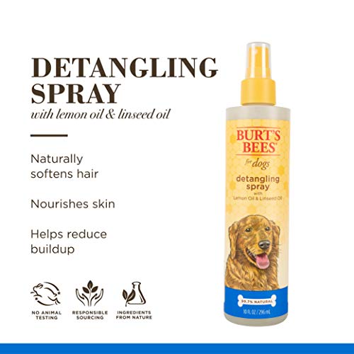 Burt's Bees for Dogs Detangling Spray Made with Lemon & Linseed to