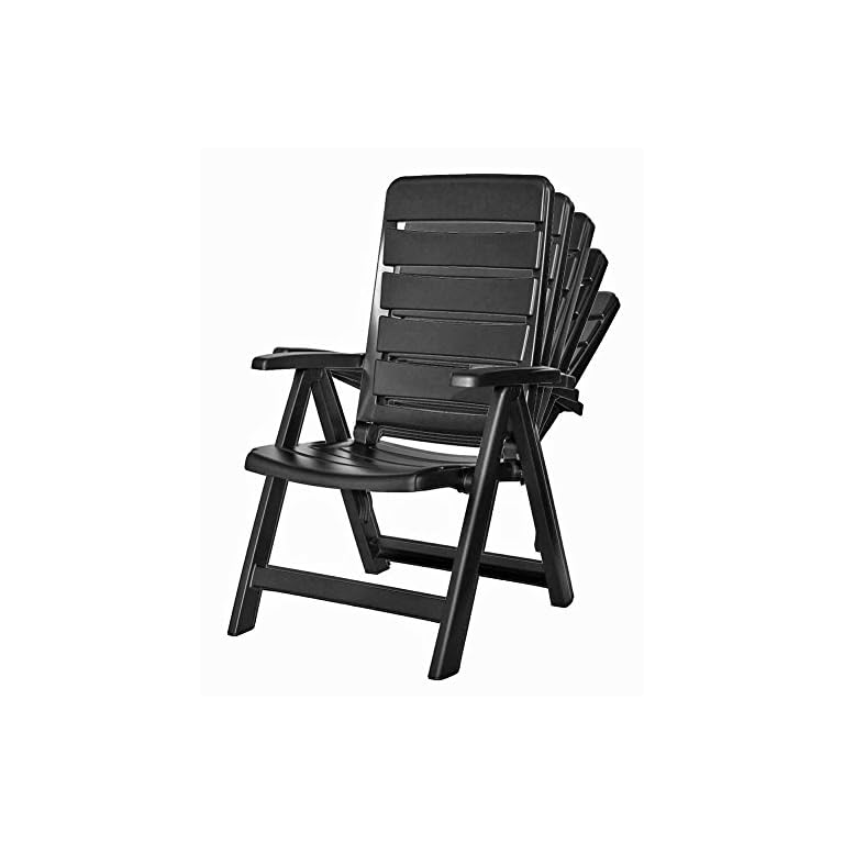 Kettler 2 Nizza Gartenmöbel Klappsessel in blau