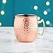 VonShef Moscow Mule Copper Mugs Set of 4 Hammered Effect Barrel Style 16oz Glasses With Gift Box